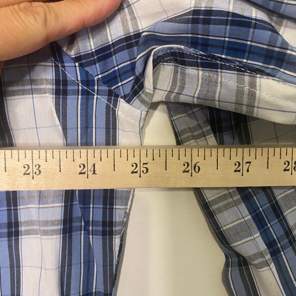 Mens New US Polo Assn Long Sleeve Dress Shirt Blue Striped Button Up Size Large - Picture 11 of 14